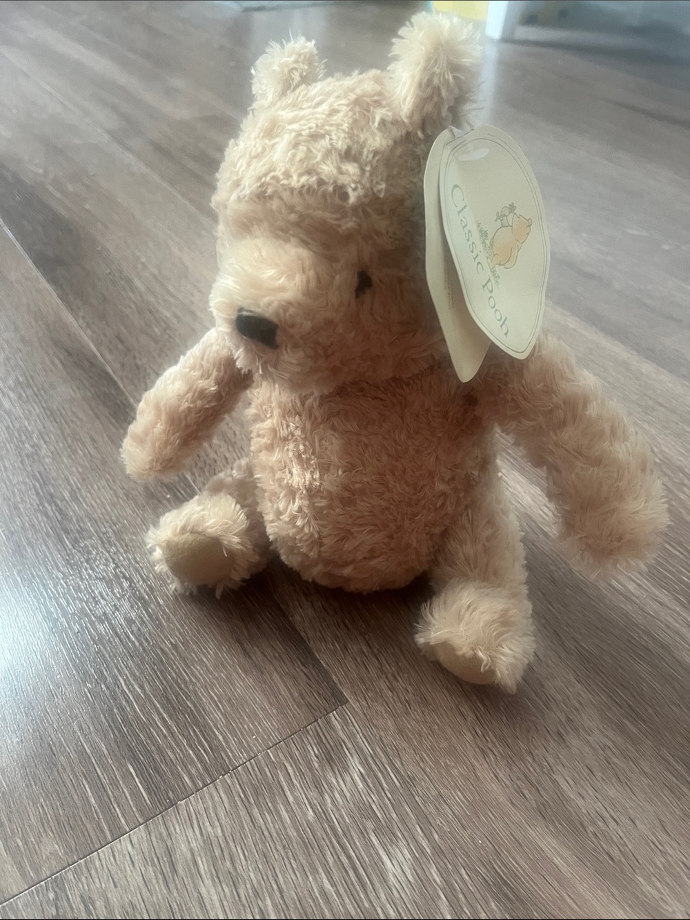 Classic Pooh Cream Plush Bear Stuffed Toy - Soft Cuddly Companion